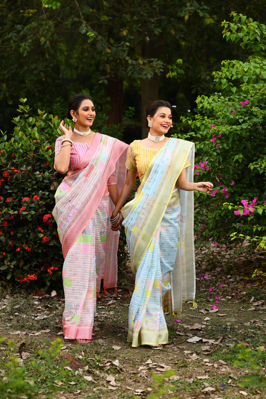 Premium linen saree | Luxury Wear For Women