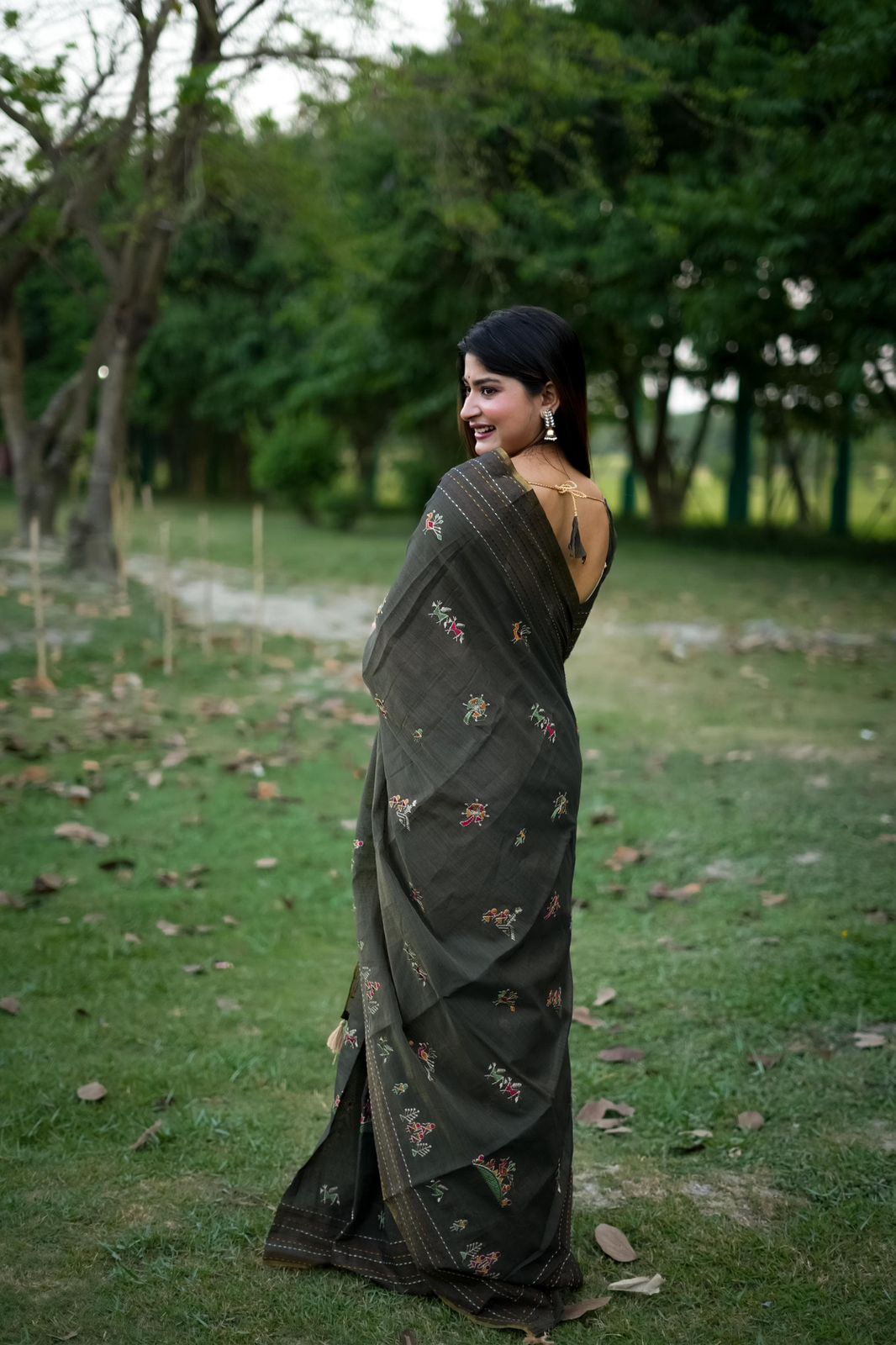 Kantha border saree | Luxury Wear For Women