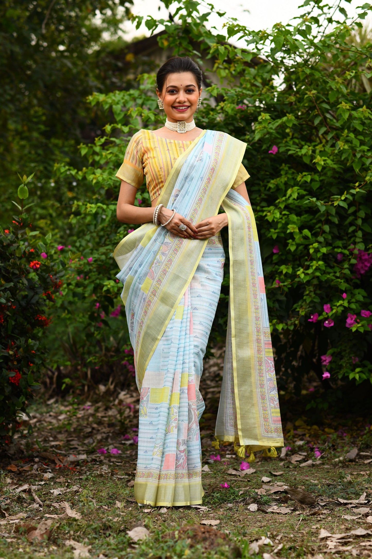 Premium linen saree | Luxury Wear For Women