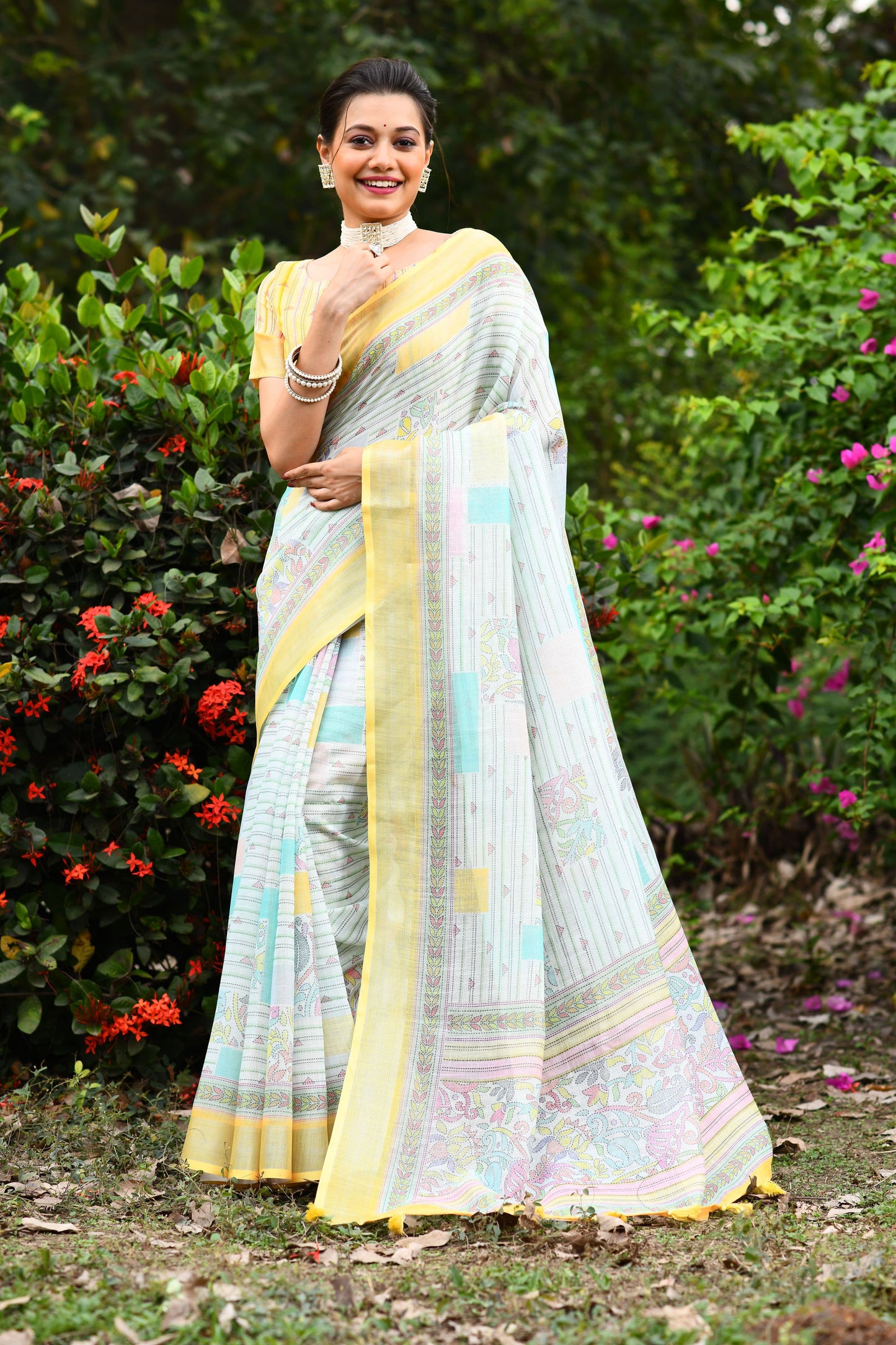 Premium linen saree | Luxury Wear For Women