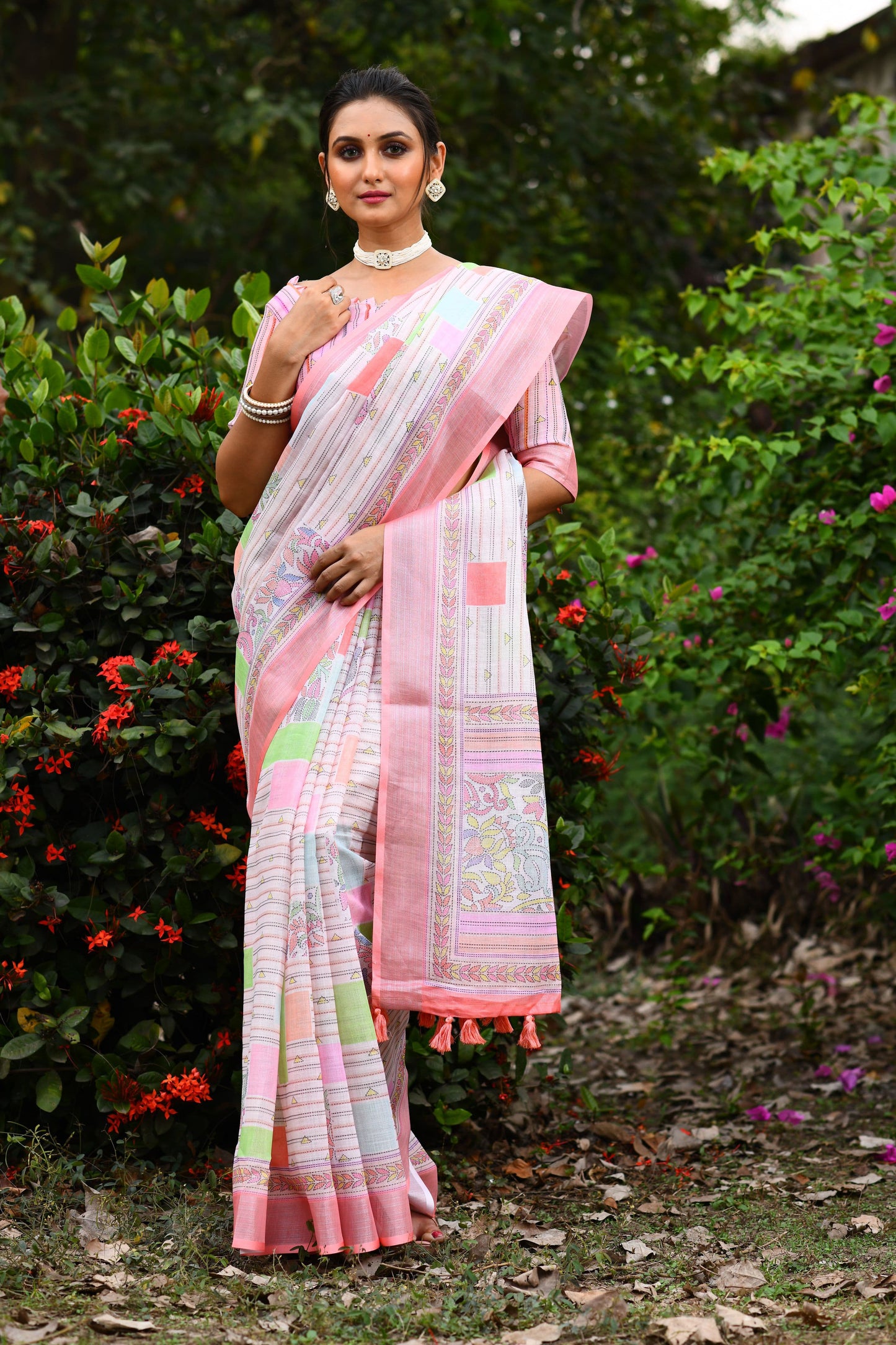 Premium linen saree | Luxury Wear For Women