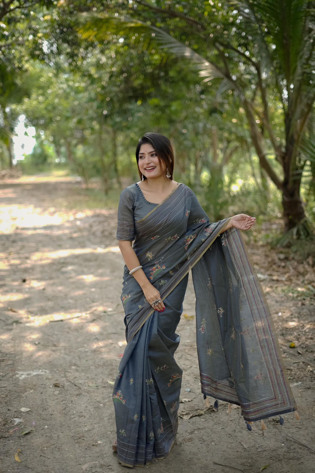 Kantha border saree | Luxury Wear For Women